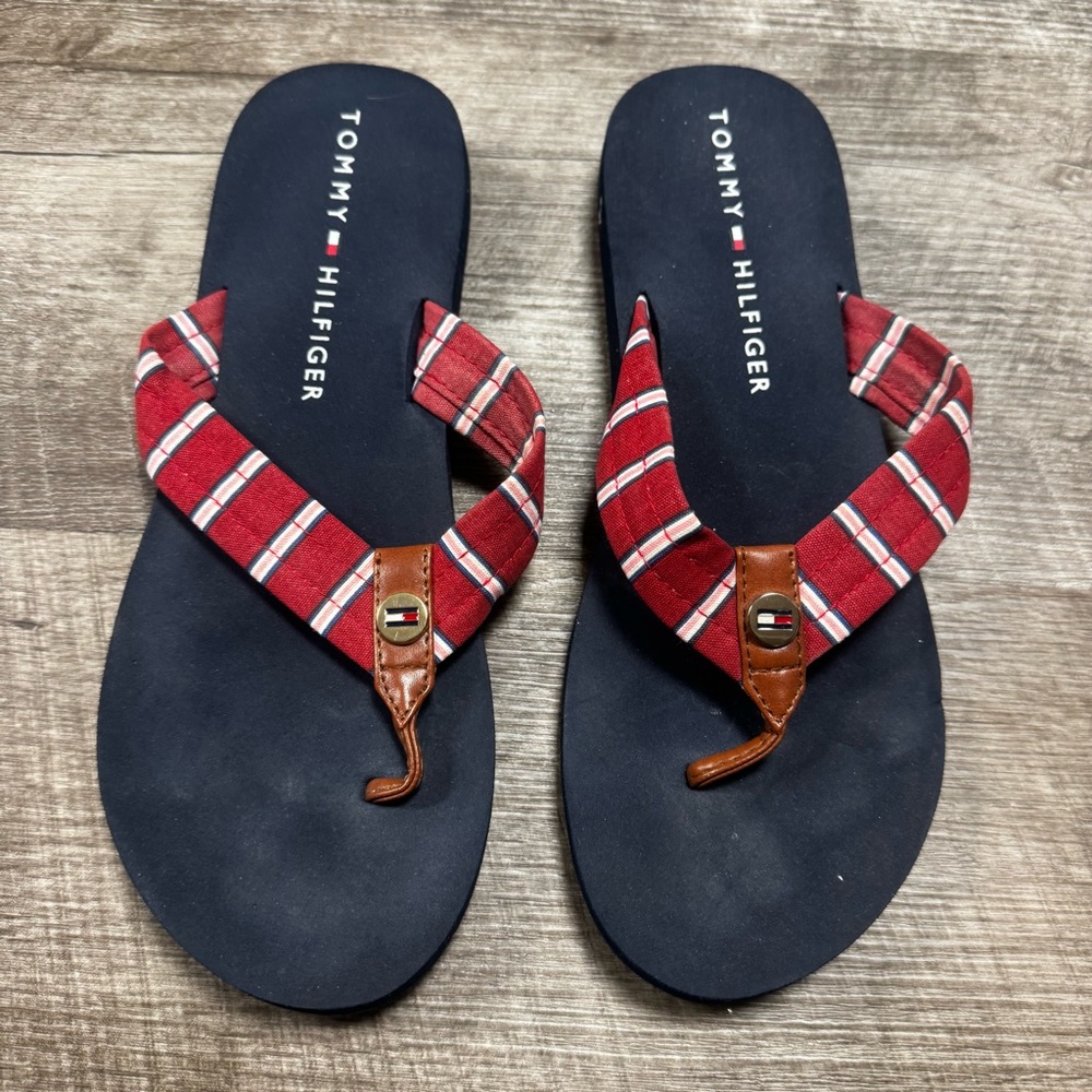 Tommy Hilfiger Sandals Striped Straps Size 9
